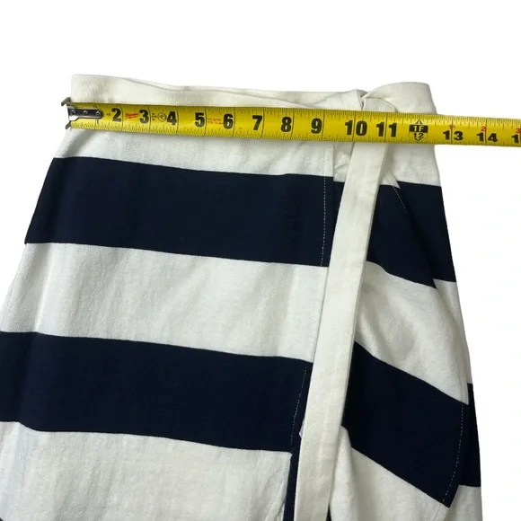 J. Crew Women's Navy/White Striped Cropped Tank Top XS/Rugby Knit Wrap Skirt XXS - Picture 10 of 15